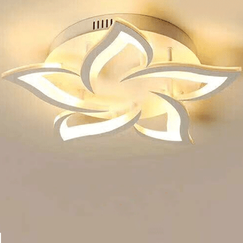 Đèn trần trang trí V26 kiểu dáng bông hoa với 5 bóng đèn tiết kiệm điện