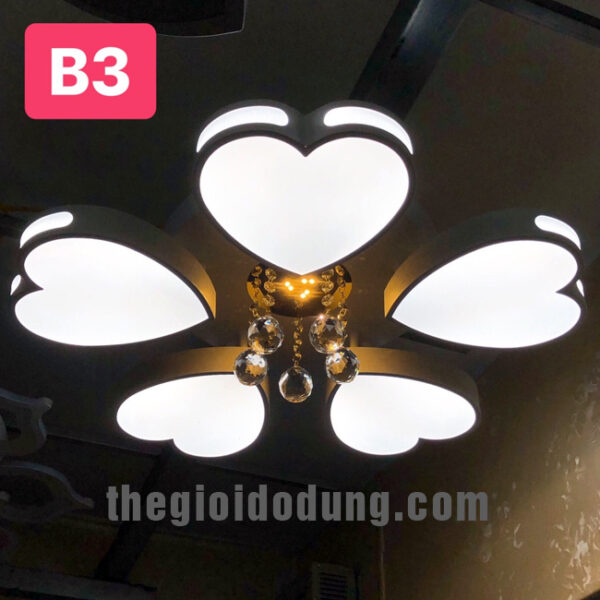 Đèn trần trang trí B3 có 5 bóng đèn led