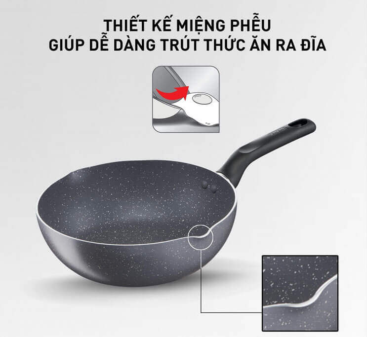 Chảo chống dính tefal natura b2266595 26cm 2 Chảo chống dính Tefal Natura B2266595 26cm