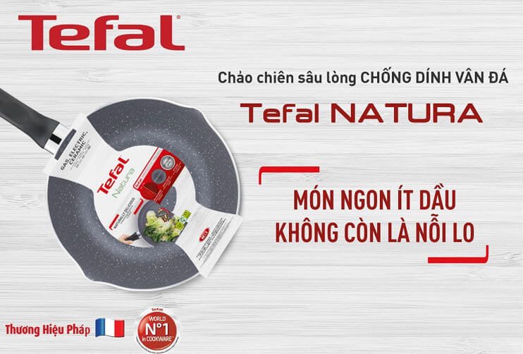 Chảo chống dính tefal natura b2266595 26cm 4 Chảo chống dính Tefal Natura B2266595 26cm