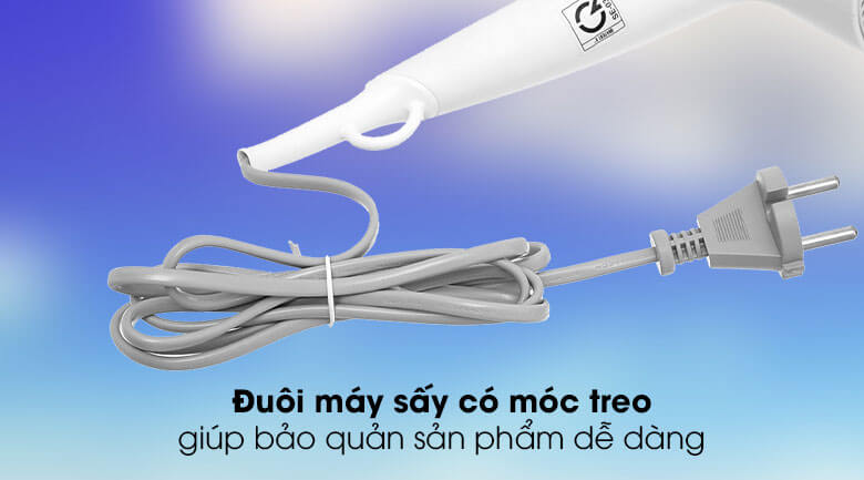 Máy sấy tóc philips bhd300/10 6 Móc treo giúp bảo vệ sản phẩm
