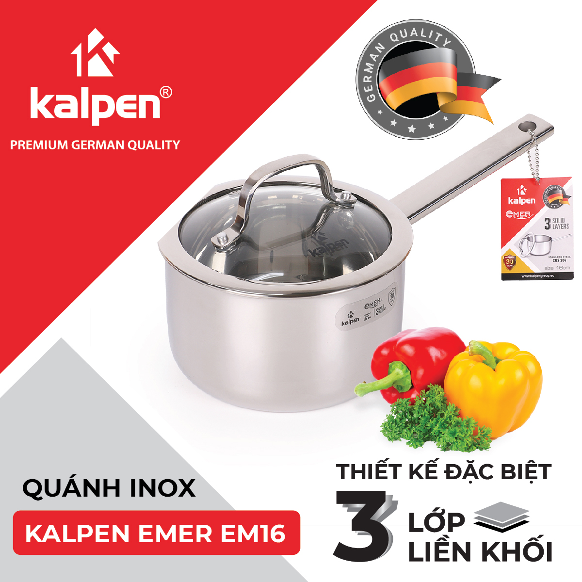 quánh inox kalpen cao cấp 