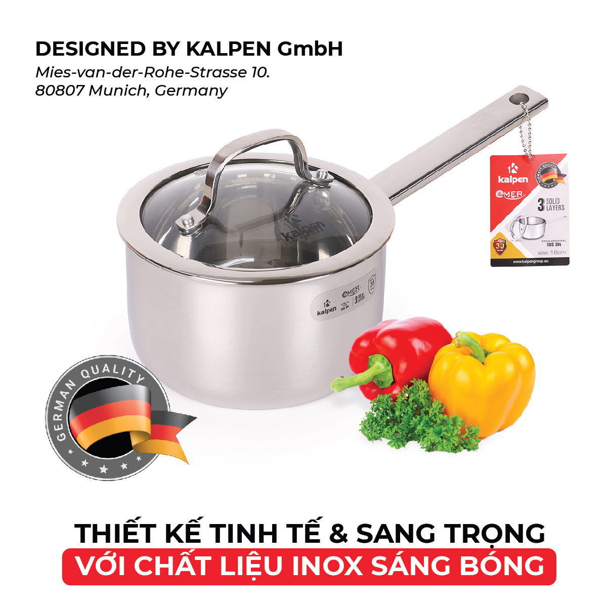 thiết kế tinh tế dễ vệ sinh